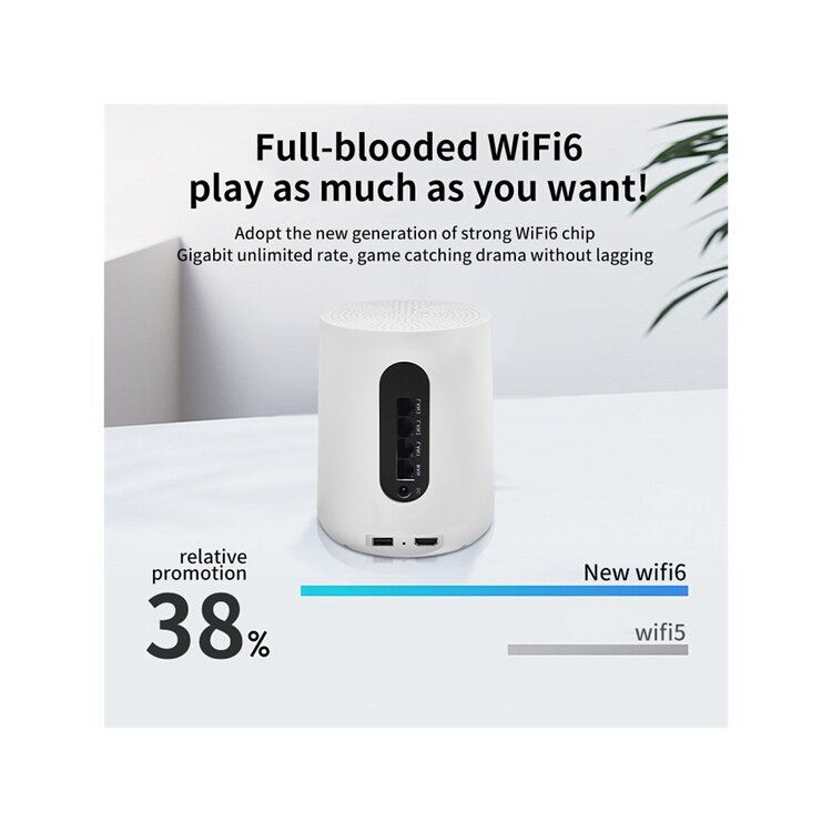 Hot Selling Wifi6 Gigabit Network Dual Band Router Quad Core A53 Supports Android 12.0 Uhd Network Player